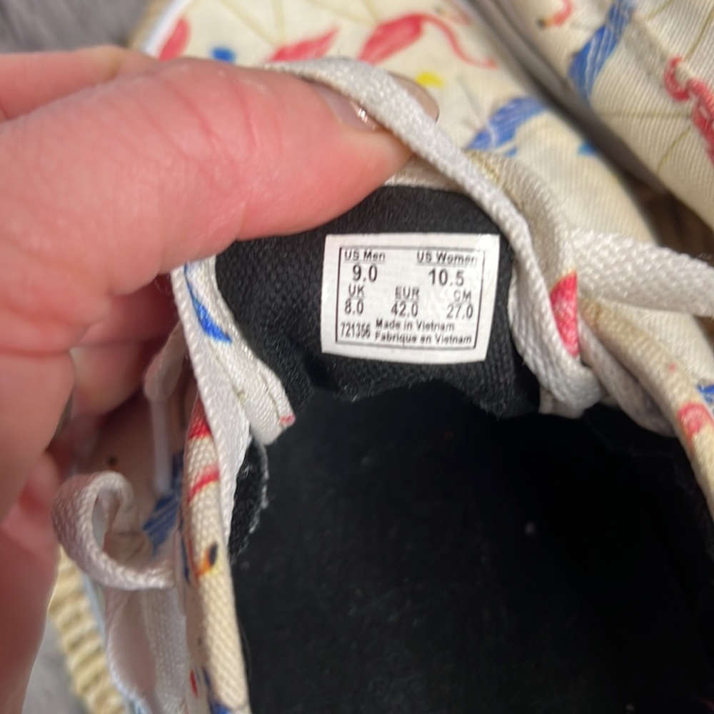 Vans flamingo beach lounge chair low cut classic sneaker men 9 womens 10.5 lace - Picture 8 of 8